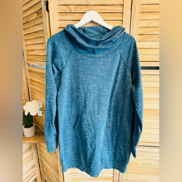 GAIAM Dresses & Skirts - GAIAM Women's Serene Fleece Active Yoga Dress in Teal Heather, Size Large